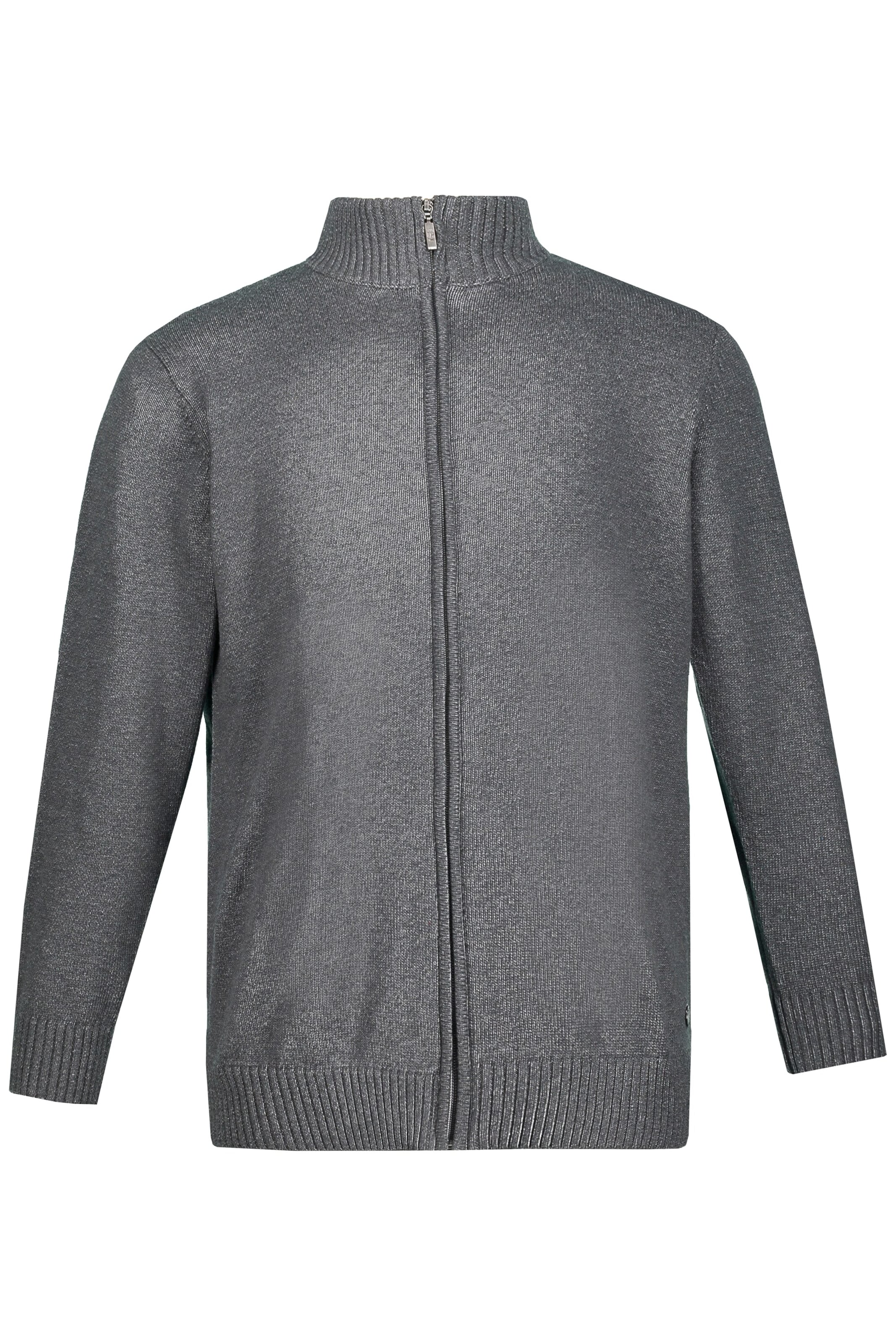 JP1880 Strickjacke in Grau: Vorderseite