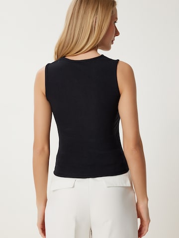 Tops en tricot Happiness İstanbul en noir