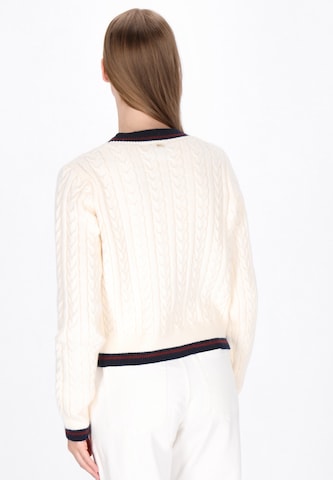 Cardigan DreiMaster Maritim en blanc