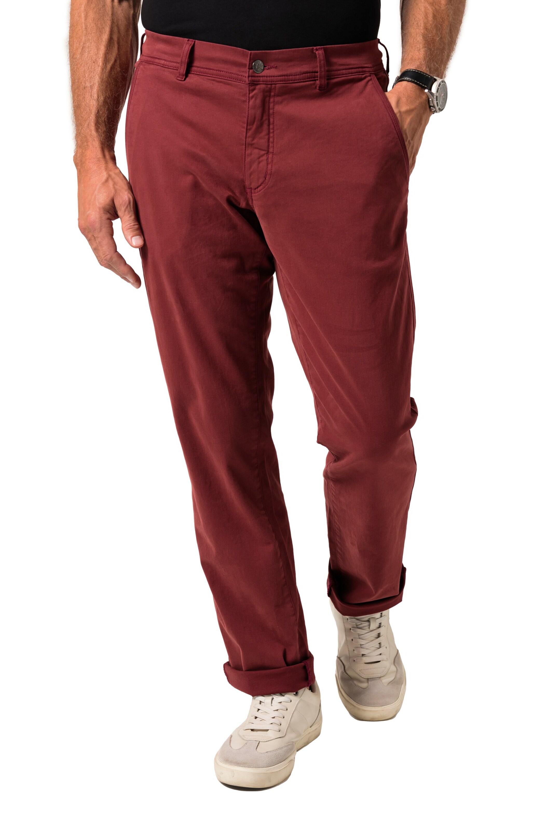 Boston Park Regular Chino in Bruin: voorkant