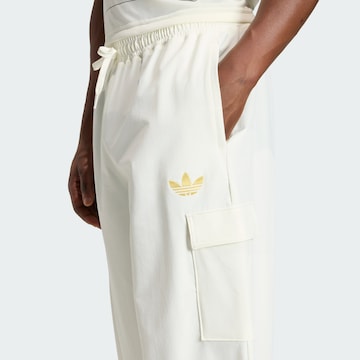 ADIDAS PERFORMANCE Loosefit Cargohose 'Frankreich Rugby 120 Years Crunch' in Weiß