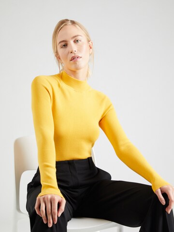 HUGO Sweter 'Sopie' w kolorze żółty: przód