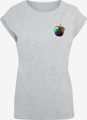 T-shirt 'Colorfood Collection - Rainbow Apple' F4NT4STIC en gris : devant