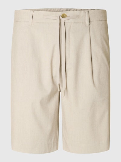 SELECTED HOMME Pleat-Front Pants 'SLHLeroy' in Sand, Item view