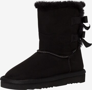 s.Oliver Snow Boots in Black: front