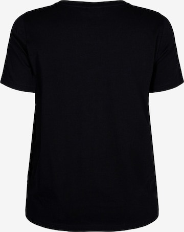 Zizzi T-shirt 'VELIN' i svart