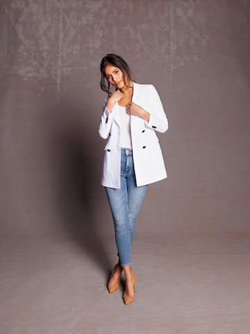 Blazer 'White Linen Jacket' Vulto en blanc : devant