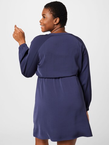 Robe-chemise 'Paula' ABOUT YOU Curvy en bleu