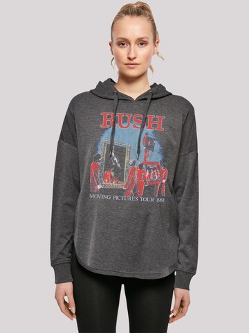 F4NT4STIC Sweatshirt 'Rush Rock Band Moving Pictures Tour' in Grijs: voorkant