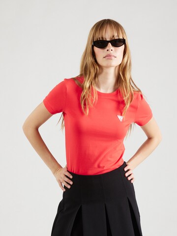 raudona GUESS Marškinėliai: priekis