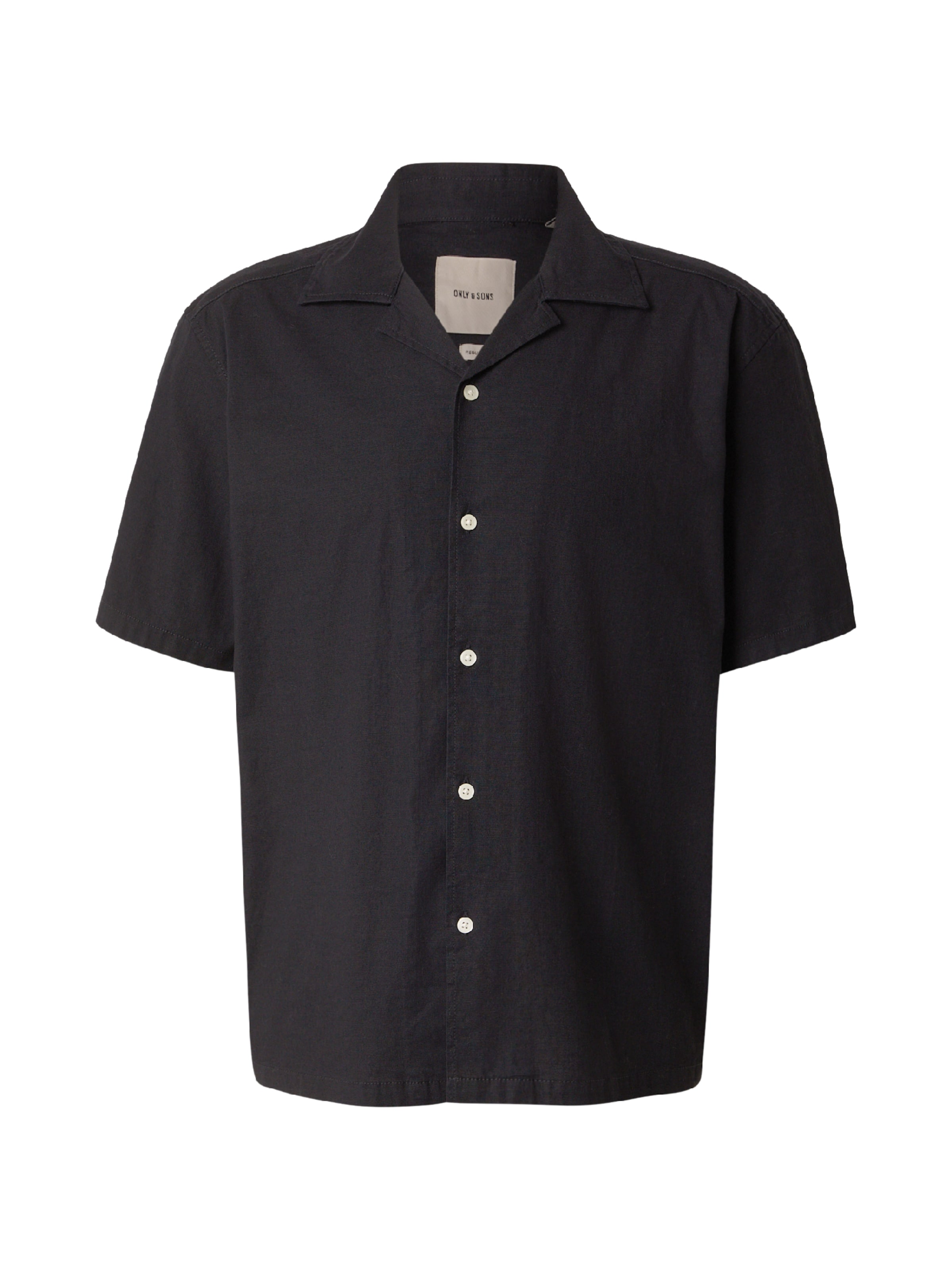 Only & Sons Рубашка 'ONSREID' в Черный: спереди