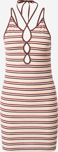 NEON & NYLON Kleid 'EMMA' in kitt / braun / gelb / rot / weiß, Produktansicht