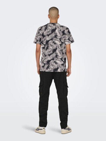 Only & Sons T-shirt 'Perry' i blå