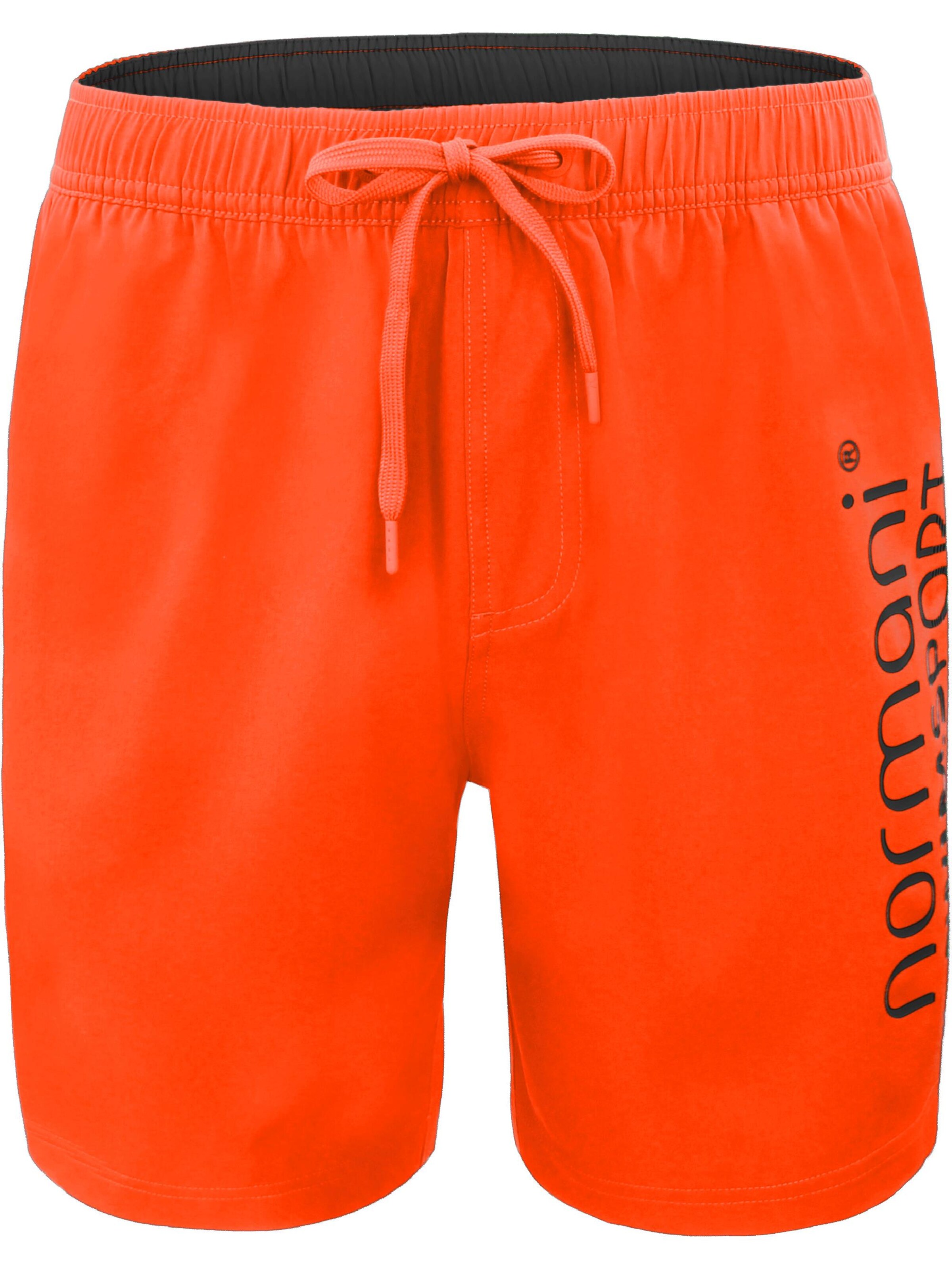 normani Badeshorts ' Nio ' in Orange: Vorderseite
