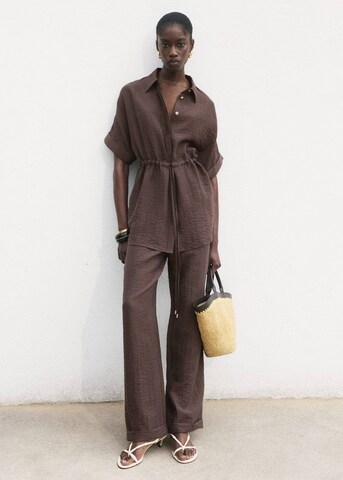 MANGO Bluse 'Safari-a' in Braun: Vorderseite
