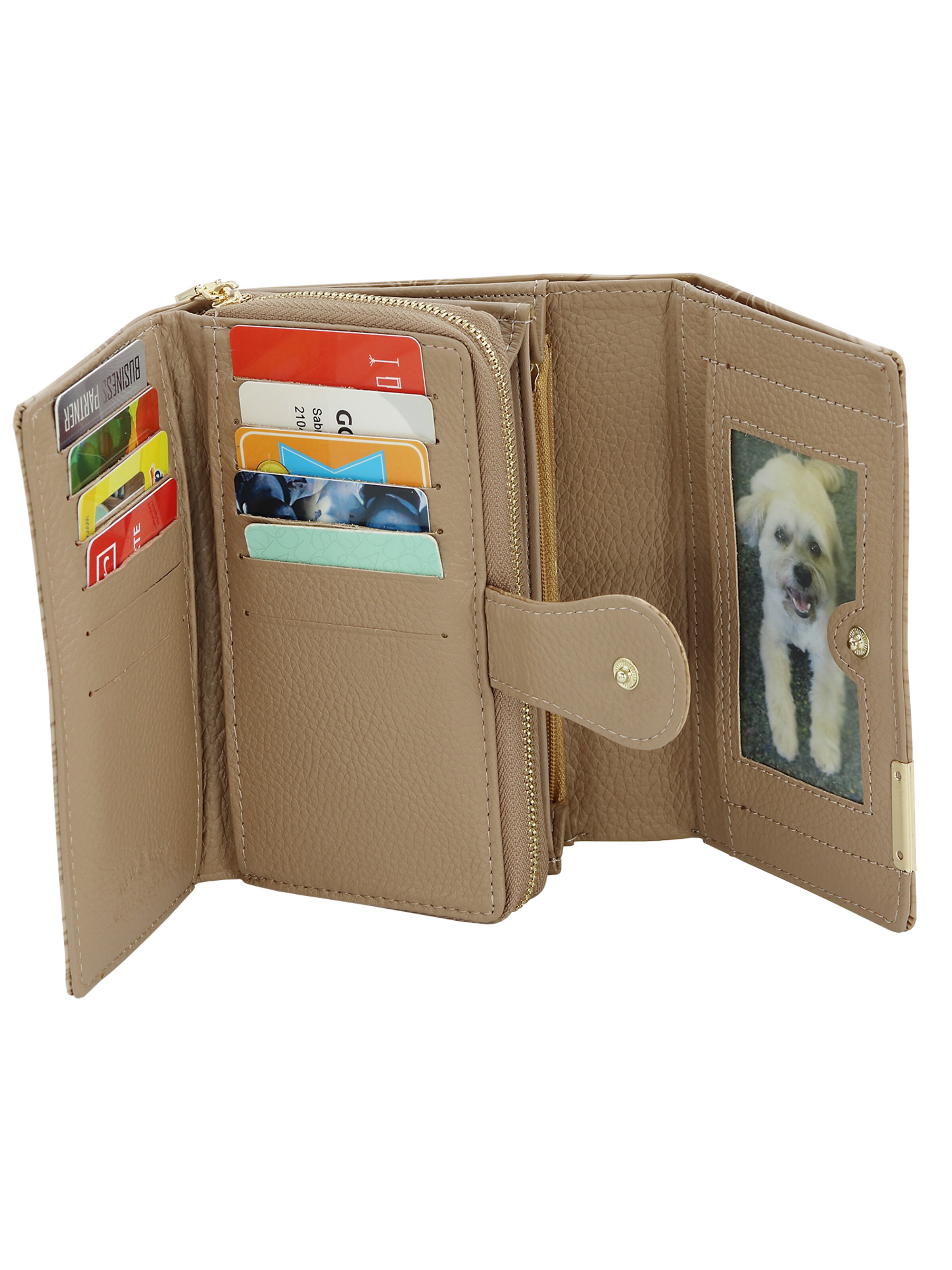 Jennifer Jones Wallet in Beige