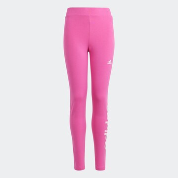 rožinė ADIDAS SPORTSWEAR Siaurėjantis Sportinės kelnės 'Essentials'