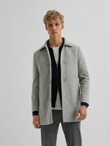 Bertoni Between-Seasons Coat 'Klaksvig' in Grey: front