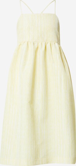Crās Kleid 'Sadie' in hellgelb / weiß, Produktansicht