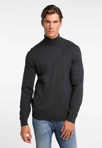 DreiMaster Klassik Pullover in Grau: Vorderseite