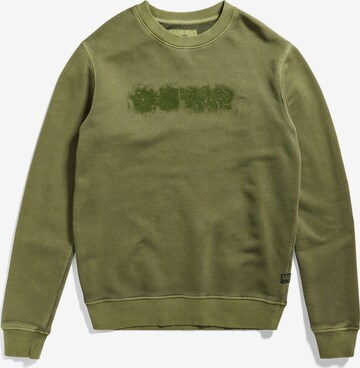 Sweat-shirt G-Star RAW en vert : devant