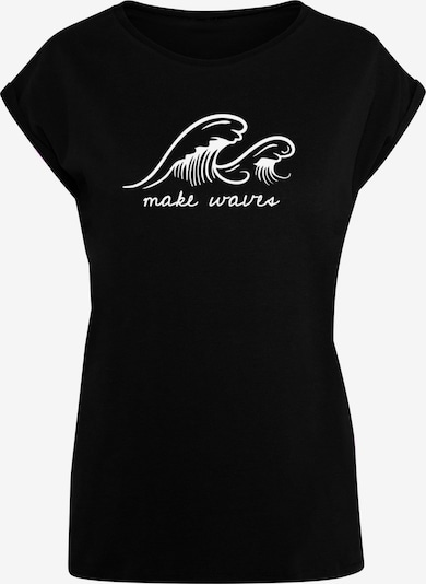 Merchcode T-shirt 'Summer - Make Waves' en noir / blanc, Vue avec produit