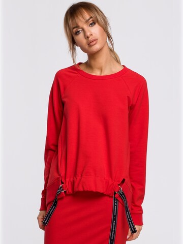 made of emotion - Sudadera en rojo: frente