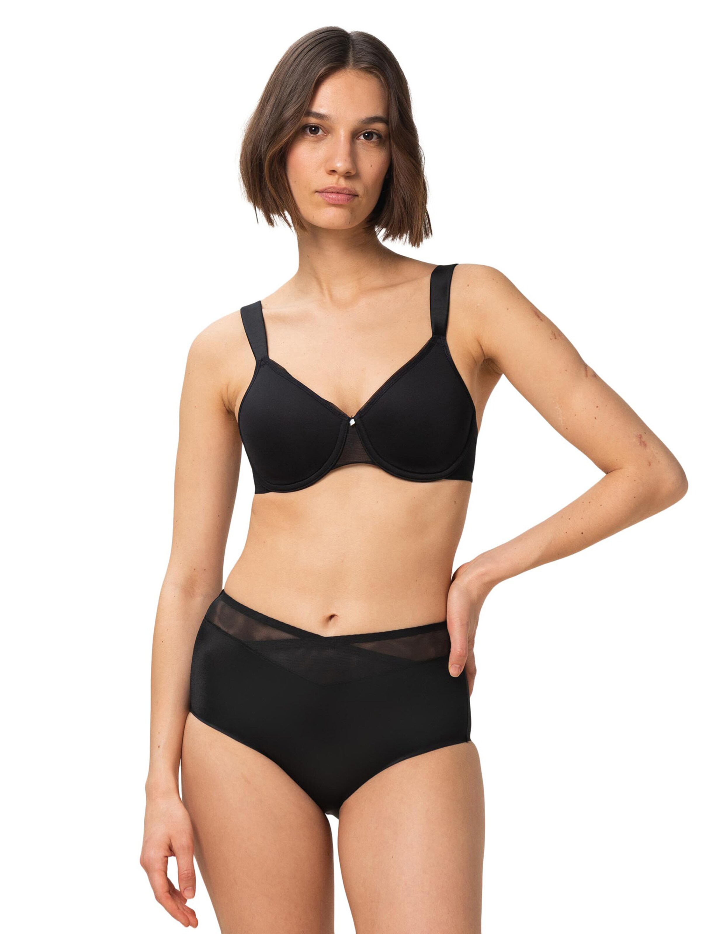 TRIUMPH Slip ' True Shape Sensation ' in Zwart: voorkant