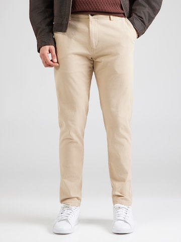 JACK & JONES - Slimfit Pantalón chino 'JWHMARCO FURY' en beige: frente