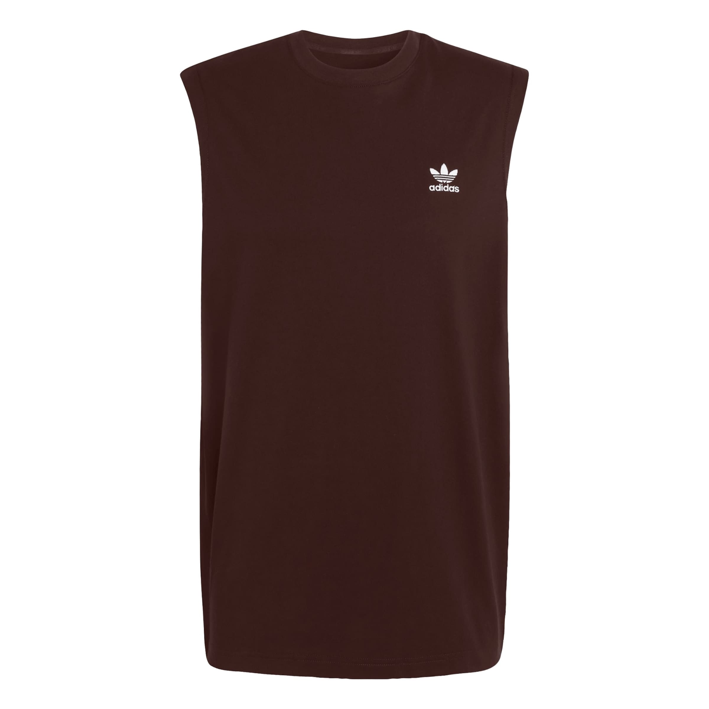 T-Shirt 'Trefoil Essentials' ADIDAS ORIGINALS en marron : devant