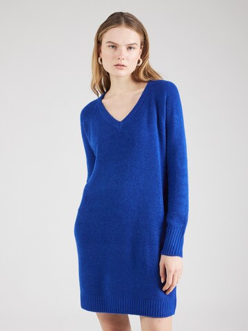 Robes en maille 'ELLYLEFILE' VERO MODA en bleu : devant