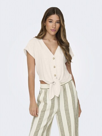 ONLY Μπλούζα 'ONLSIESTA' σε μπεζ: μπροστά