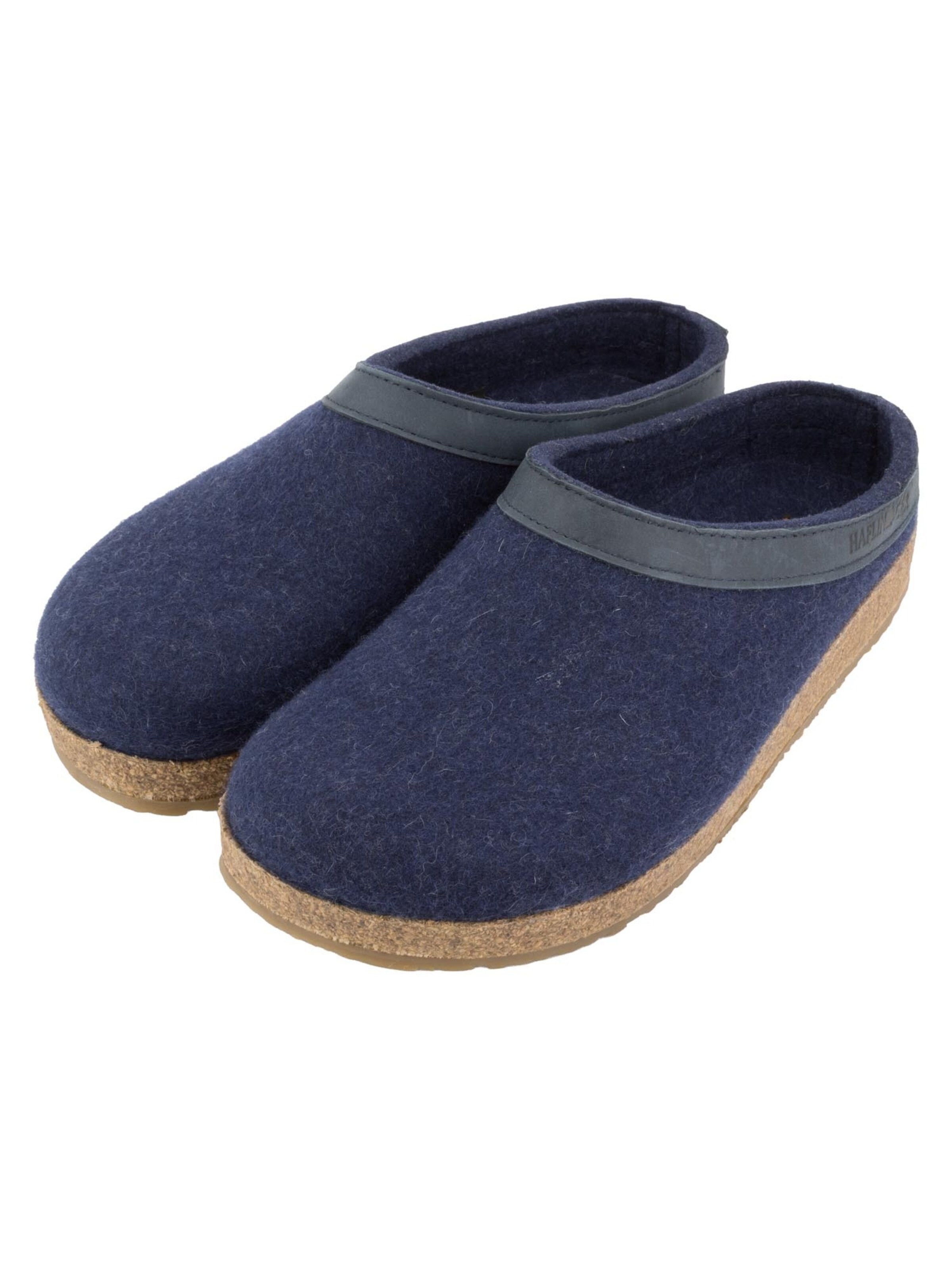 HAFLINGER Clogs 'Torben Grizzly' in Blue