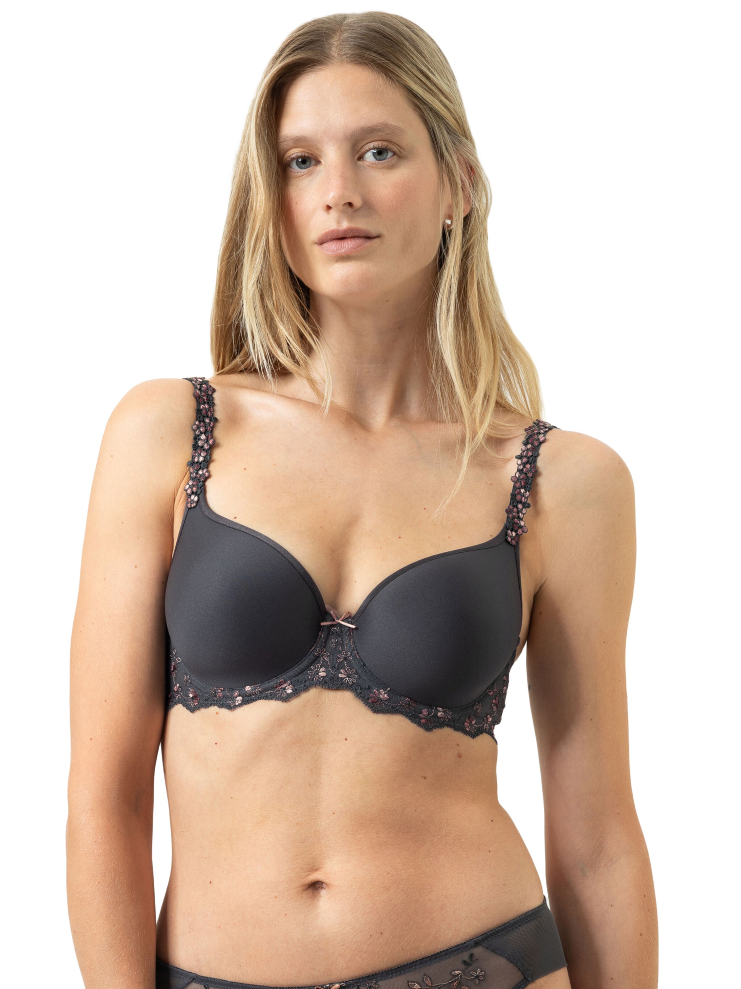Mey T-shirt Bra in Grey: front