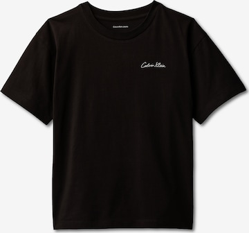 Calvin Klein Jeans - Camiseta 'POLAROID' en negro: frente