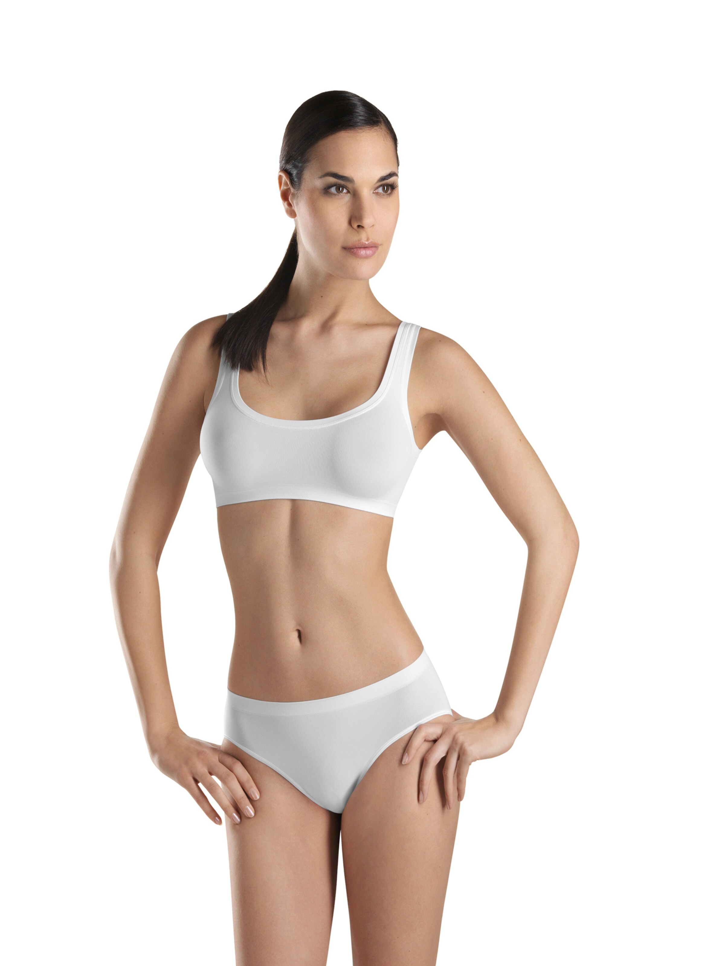 Hanro - Soutien Bustier Soutien ' Touch Feeling ' em branco: frente