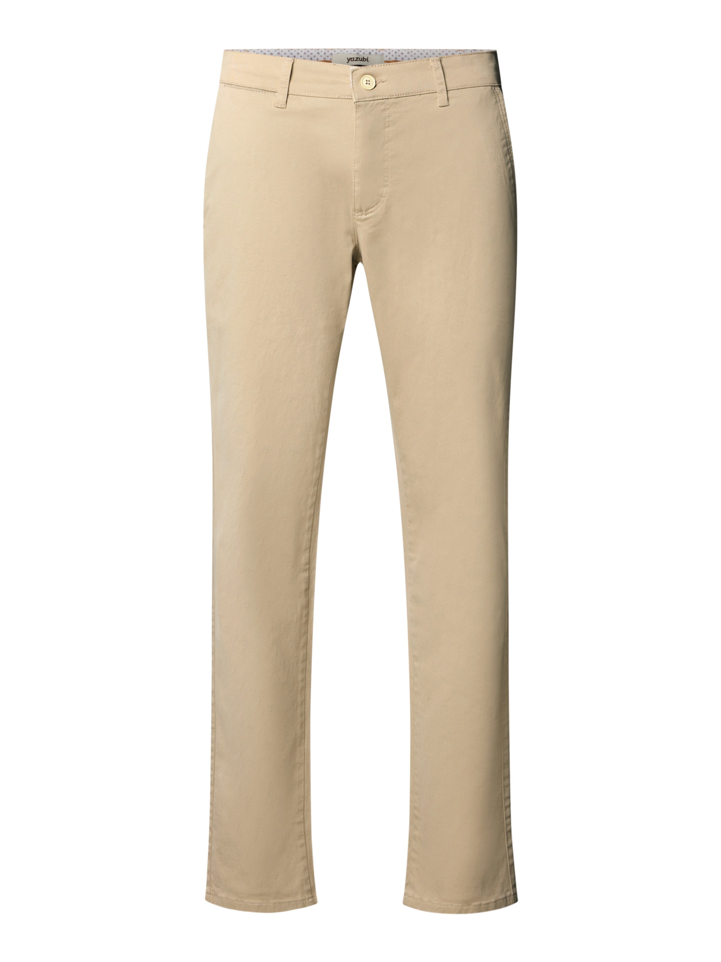 yazubi Slim fit Chino Pants 'Kyle' in Beige: front