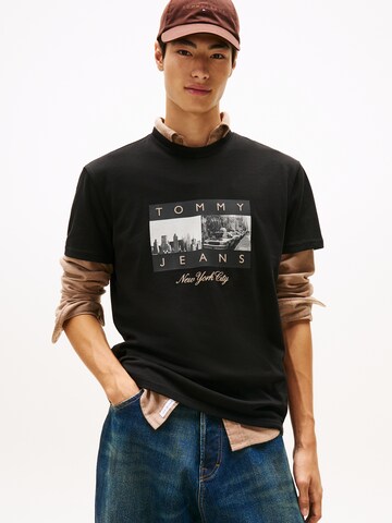 Tommy Jeans T-shirt i svart: framsida