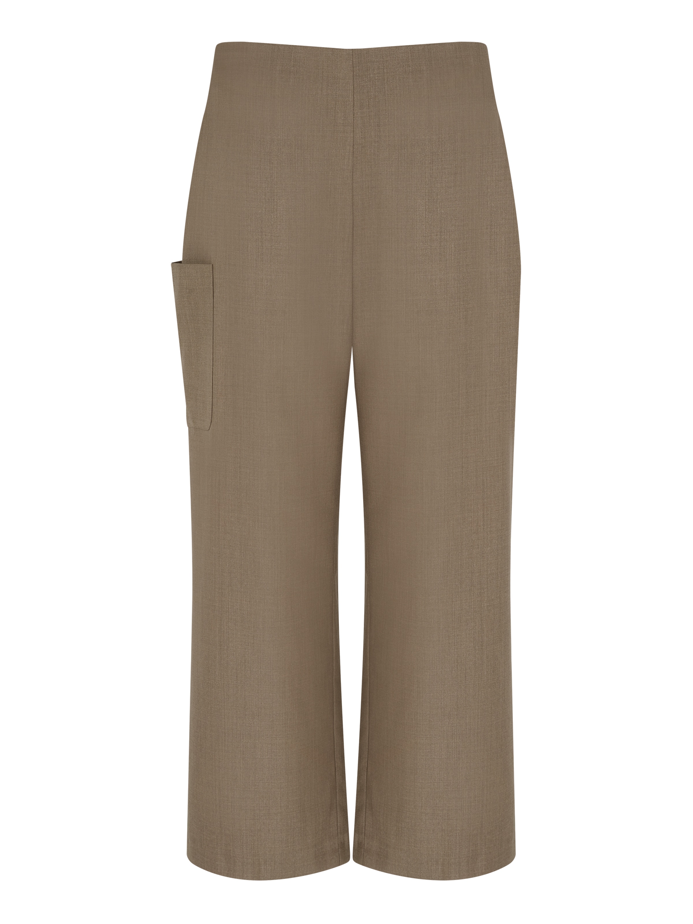 Loosefit Pantalon Aligne en marron : devant