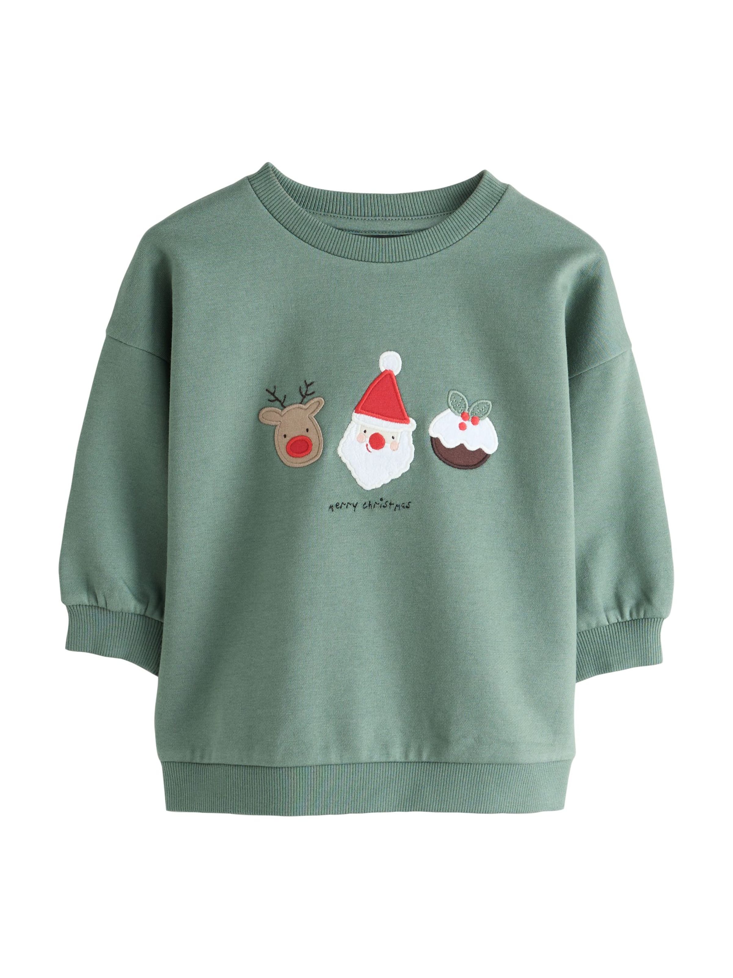 Next - Sudadera en verde: frente