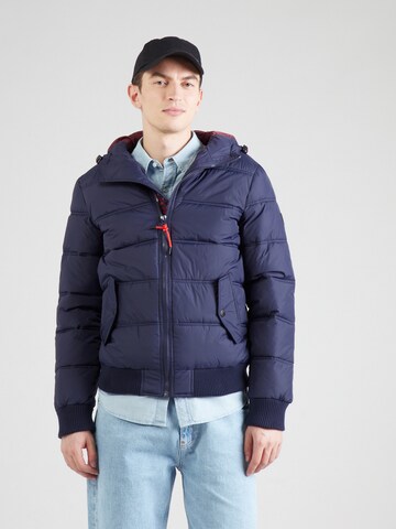 INDICODE JEANS Jacke 'Adrian' in Blau: Vorderseite