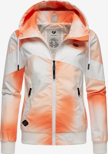 Ragwear Funktionsjacke 'Nuggie' in orange / weiß, Produktansicht