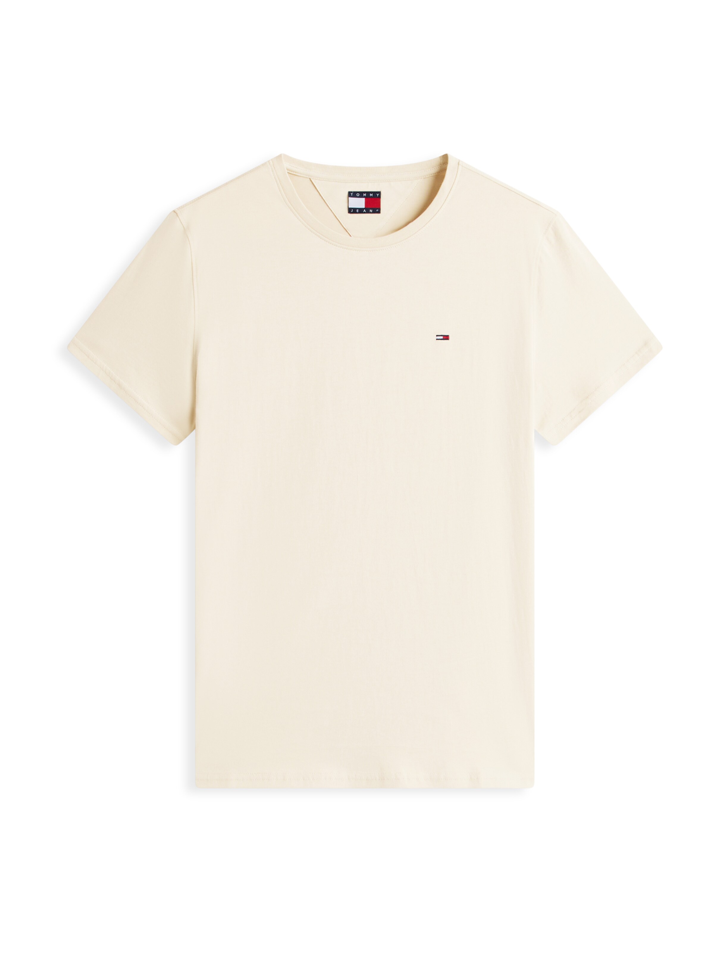 Tommy Jeans Tričko – béžová: přední strana