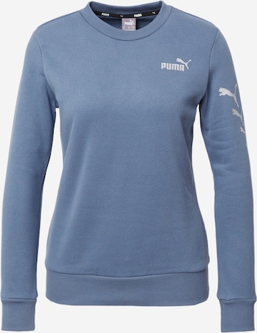 PUMA Athletic Sweatshirt in Blue: front