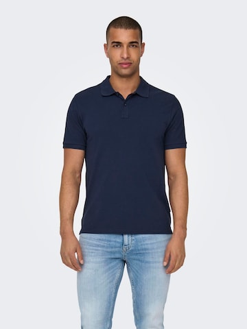 Only & Sons Shirt 'TRAY' in Blue: front