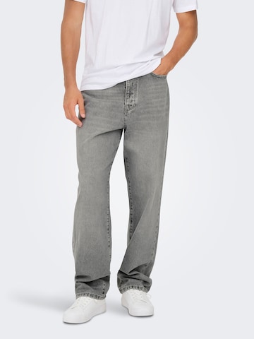 Only & Sons Regular Jeans 'ONSFade' in Grijs: voorkant