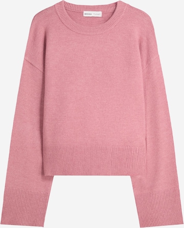 Bershka Пуловер в розово: отпред
