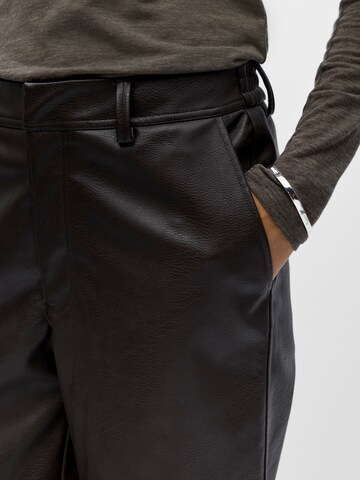 OBJECT Wide leg Broek 'OBJLIVA' in Bruin