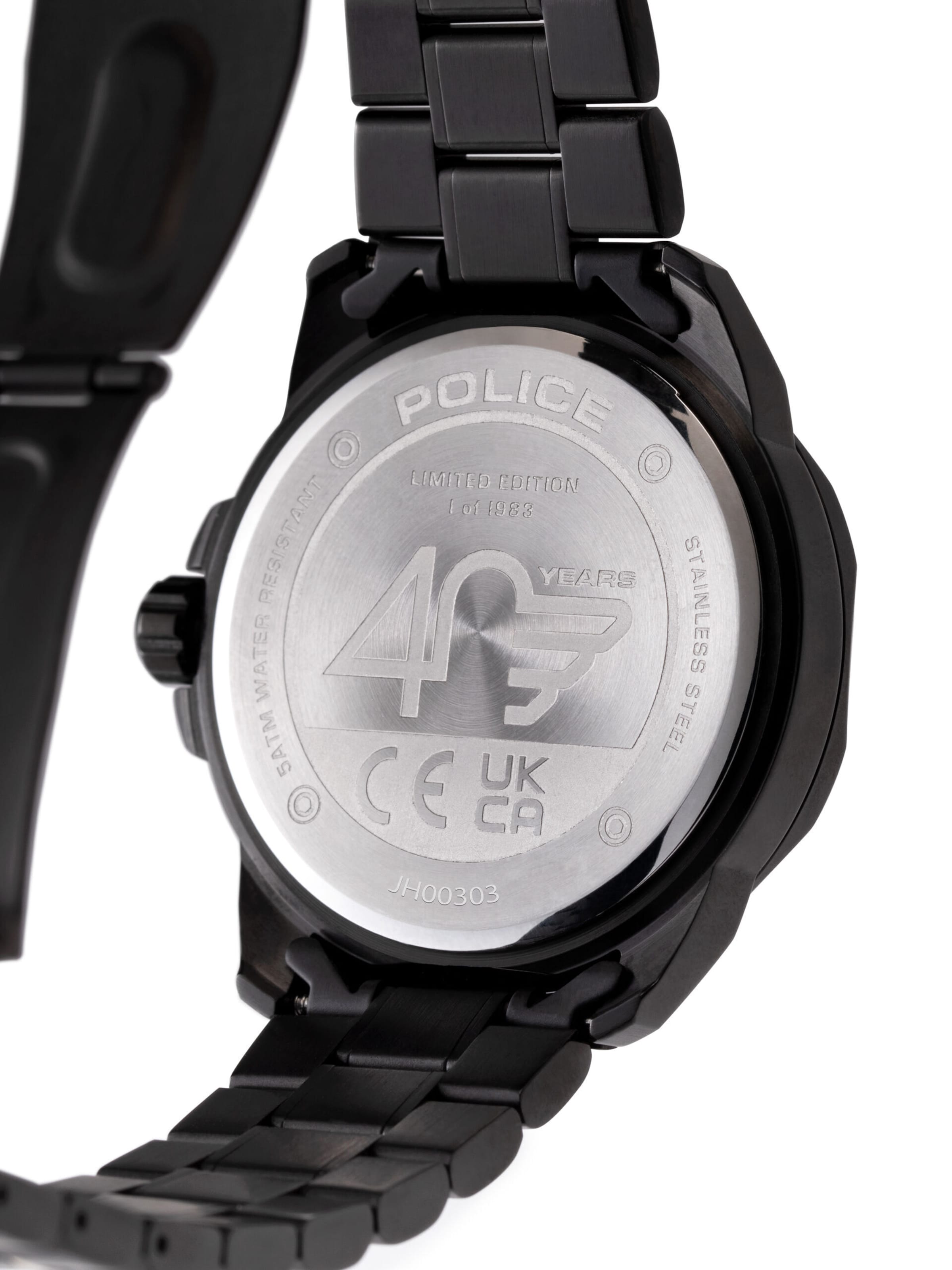 POLICE Analoog horloge 'Thornton' in Grijs