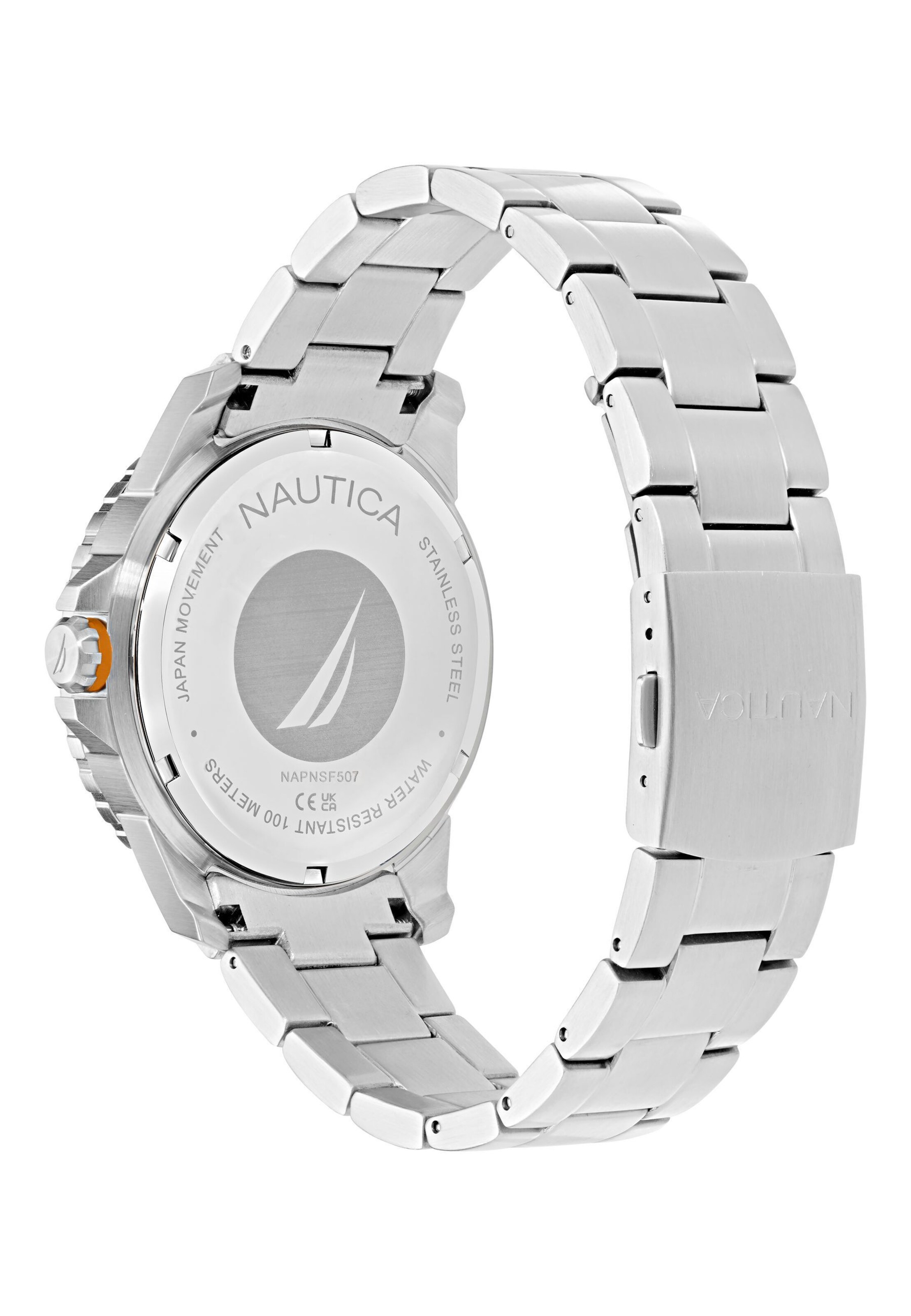 NAUTICA Analogt ur 'NST' i sølv
